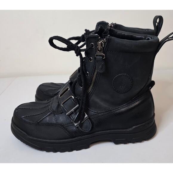 Polo Ralph Lauren Andres III Black Buckle Duck Boots Men\'s Size 7 main image 7